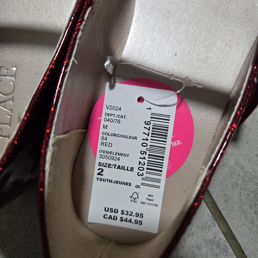 The Children's Place Shiny Red Dress Shoes